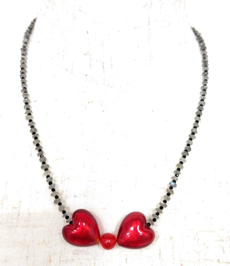 ベネチアングラスリボン型４